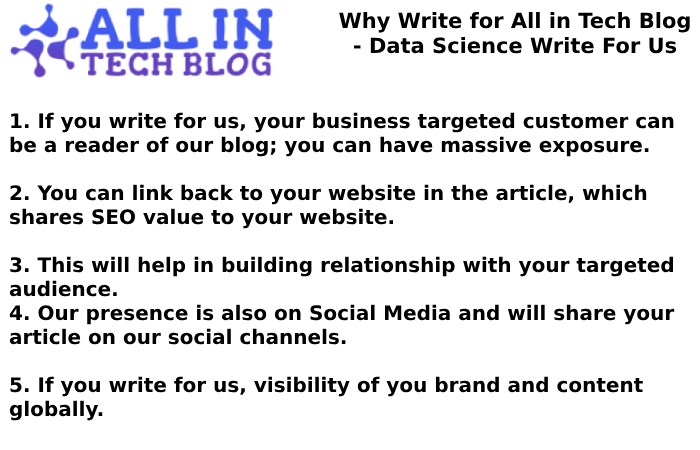 Why Write for All in Tech Blog - Data Science Write For Us