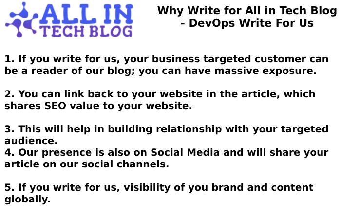 Why Write for All in Tech Blog - DevOps Write For Us