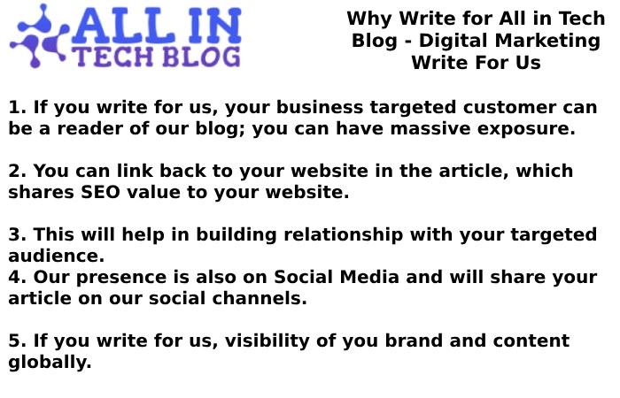 Why Write for All in Tech Blog - Digital Marketing Write For Us