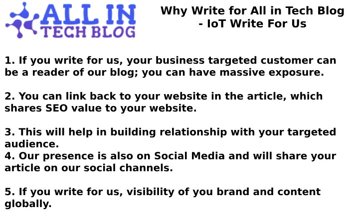 Why Write for All in Tech Blog - IoT Write For Us